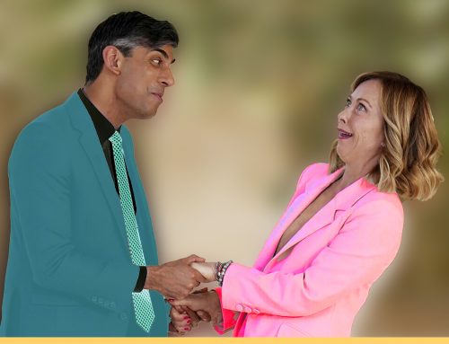 2024 GIORGIA MELONI E RISHI SUNAK, IL KAMA SUTRA
