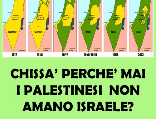 2024 CHISSA’ PERCHE’ MAI I PALESTINESI NON AMANO ISRAELE?